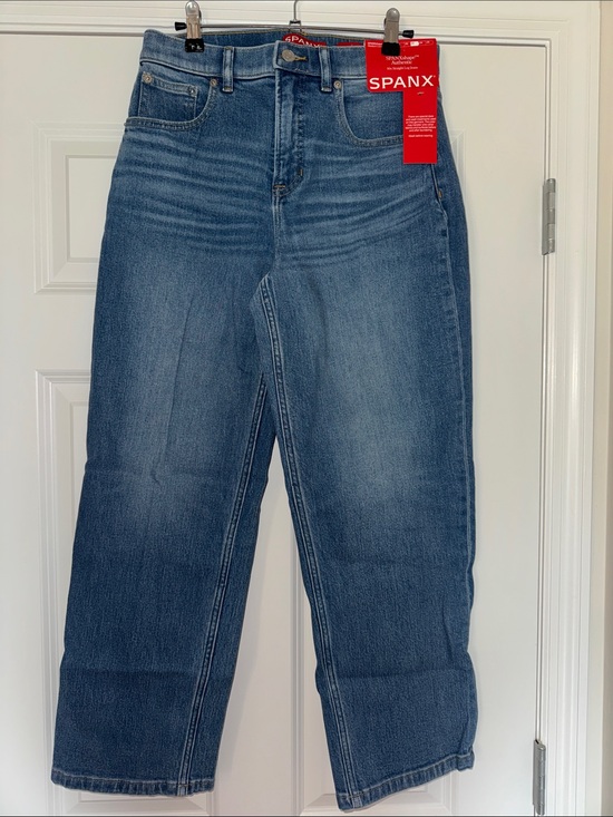 SPANX Denim - SPANX 90s Straight Leg Jeans in Blue Wash